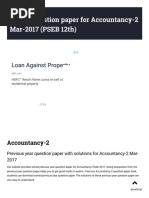 PSEB 12th Accountancy-2 Solved Question Papers Mar-2017