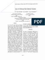 Trial Manufacture of A Fluid-Type Static Induction Transistor