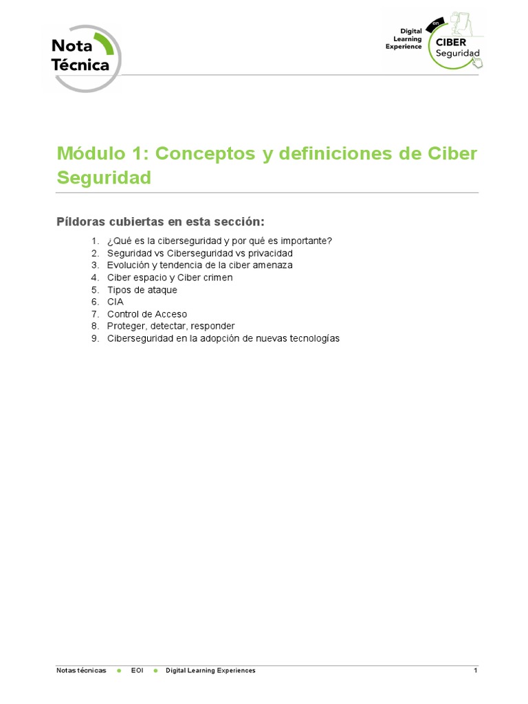 Introducción A Los Conceptos Y Definiciones Básicas De Ciberseguridad