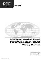 Notifier Intelligent Control Panel FireWarden SLC Wiring Manual