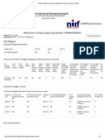 NIRF Ranking Framework Details for MAEER's MIT School of Management