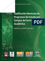 Clasificación Mexicana de Planes de Estudio Por Campos de Formación Académica 2011
