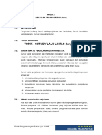 Alizar - Modul 7 Rekayasa Transportasi Survey Lalin Lanjutan