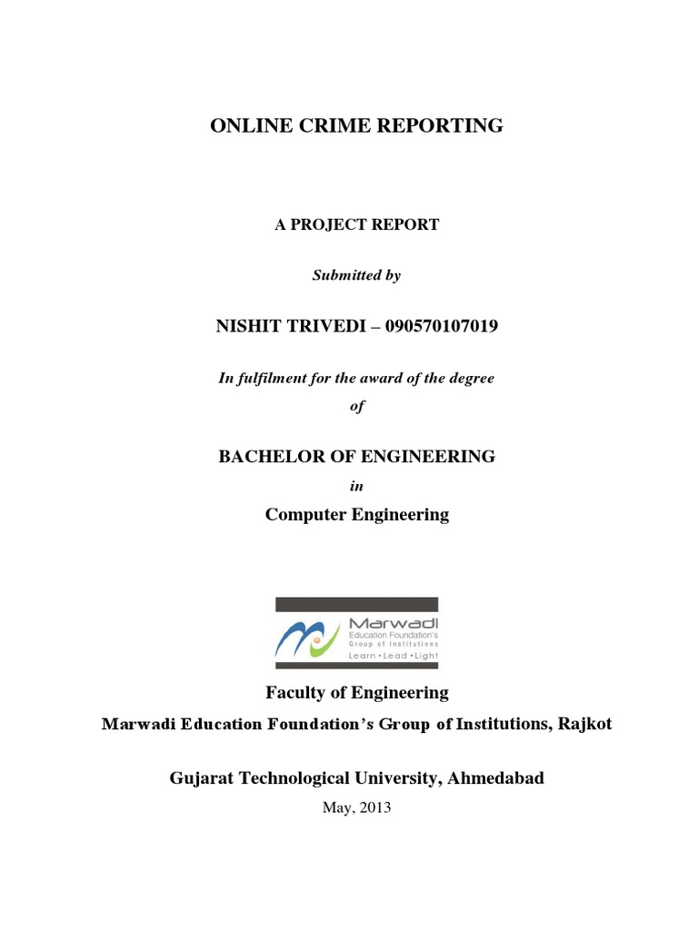 Online Crime Reporting System Project | PDF | Dynamic Web Page | Java ...