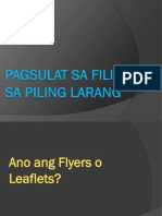 Flyers o Leaflets