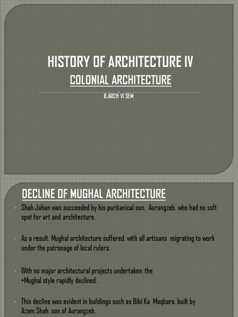 History of Architecture Iv | PDF
