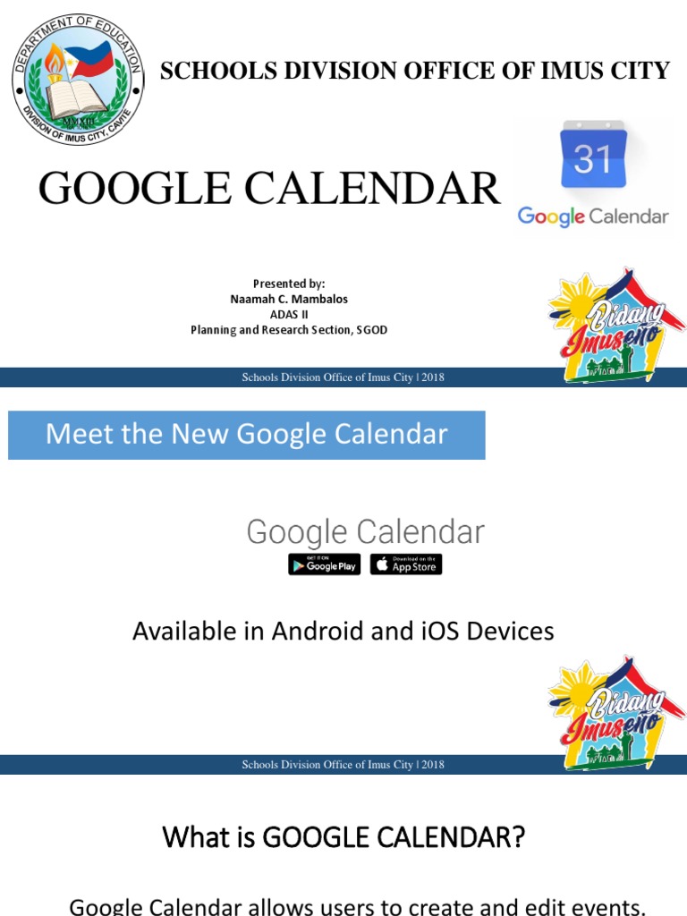Google Calendar Tutorial PDF