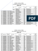 Merit List of Bca Entrance 2018 PDF