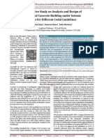 Comparative Study On Analysis and Design of Reinforced Concrete Building Under Seismic Forces For Different Codal Guidelines