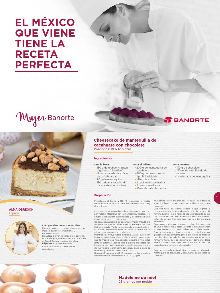 Recetas de Postres Fáciles y Deliciosos | PDF | Chocolate | Tarta de queso