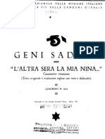 L Altra Sera La Mia Nina - Canción Veneciana