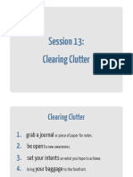13 Clearing Clutter Workbook PDF