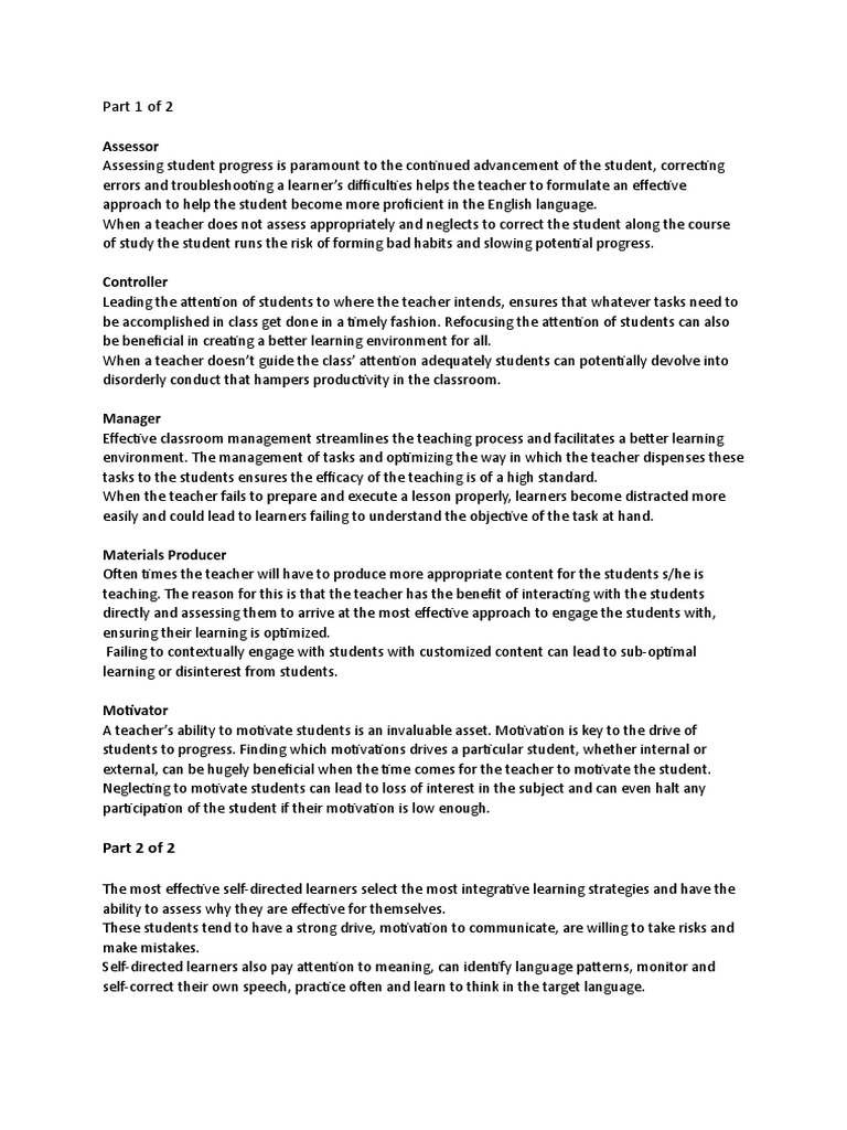 Assignment 1 Classroom Learning