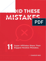 11 Mistakes Affiliates Make