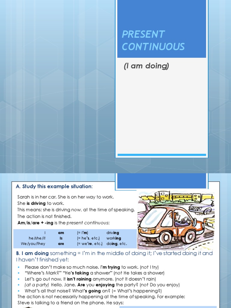Understanding Present Continuous Usage | PDF | English Language