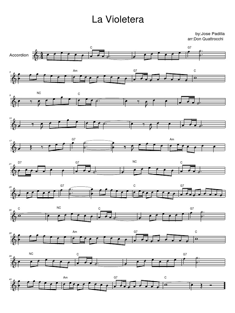 La Violetera PDF Spanish Music Southern European Music