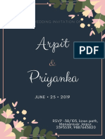 Arpit - Priyanka Wedding Invitation