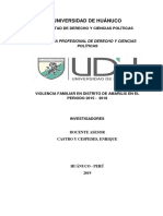 Universidad de Huánuco: Facultad de Derecho Y Ciencias Políticas