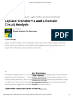 Laplace Transforms and S-Domain Circuit Analysis