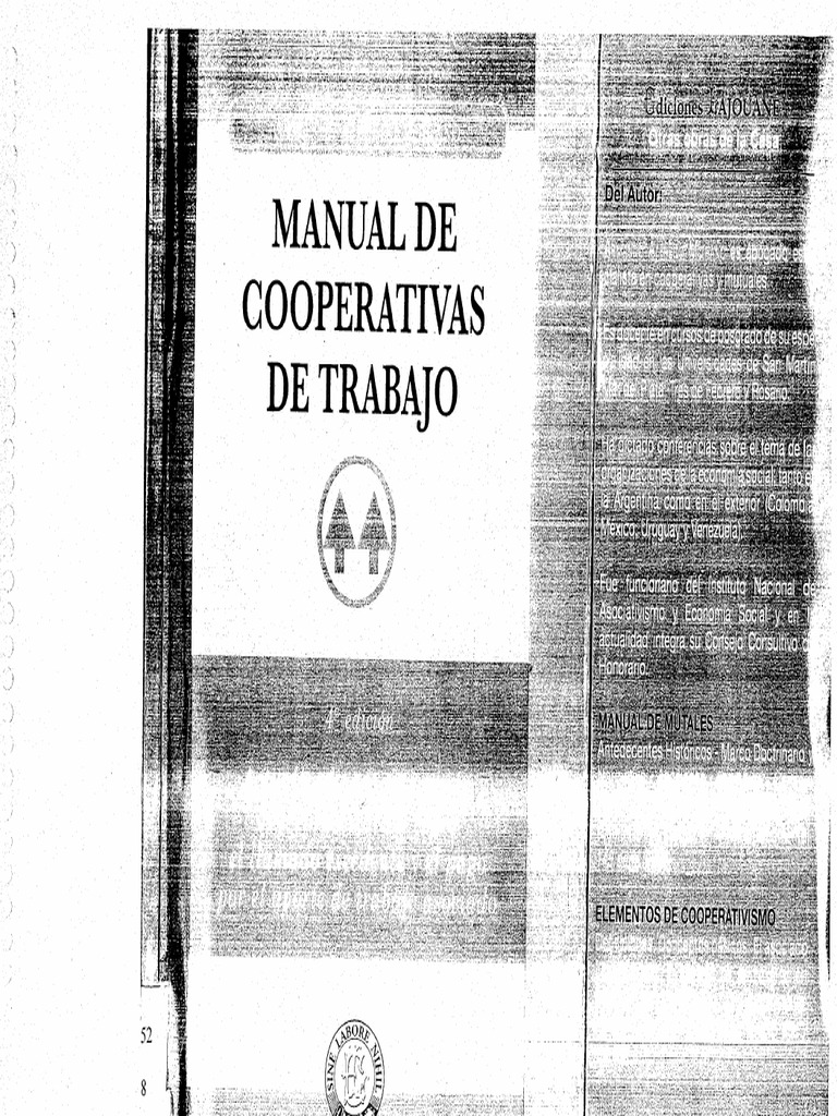 Manual de Cooperativas de Trabajo - Moirano | PDF