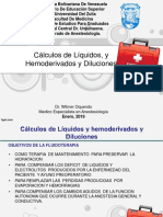 Calculos de Liquidos, Electrolitos y Hemoderivados y Diluciones 2019