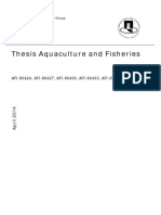 Thesis Aquaculture and Fisheries: Course Guide