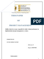Term Paper of Project Management.