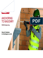 Anchoring to Masonry