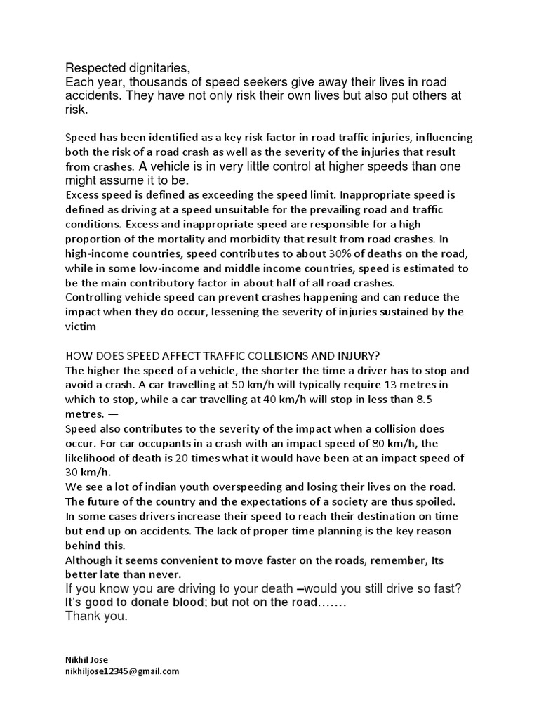 Speed Speech DRSFT | PDF