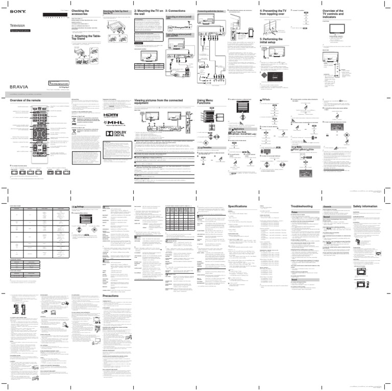 Television: Operating Instructions | PDF | Television | Hdmi