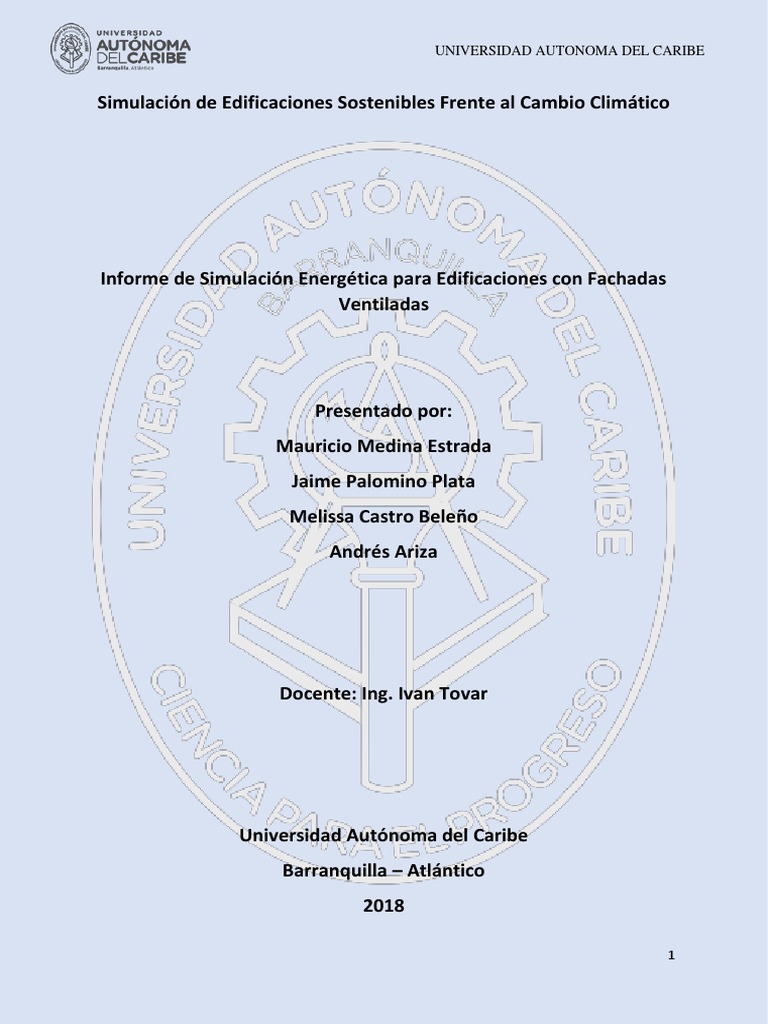 Simulación energética de edificios con y sin fachadas ventiladas | PDF ...