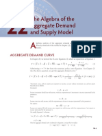 The Algebra of The Aggregate Demand and Supply Model