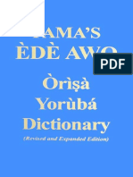 Dicionario Ede Awo Yorubá-Inglês