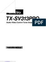 Onkyo TX-SV313PRO User Manual