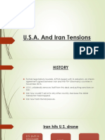 USA and Iran Tensions.