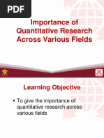 Importance of Quantitative Research Across Various Fields