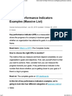 136 Key Performance Indicators Examples (Massive List) PDF