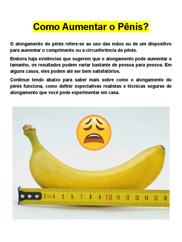 Como Aumentar o Penis de Forma Natural | PDF | Pênis | Humano