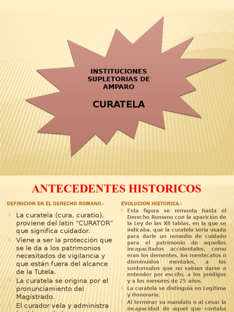 Definición y Clases de Curatela | PDF | Guardián legal | Justicia