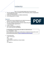 Radiation Dosimetry