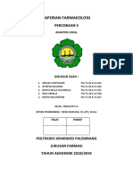 Laporan Farmakologi Anastesi Lokal