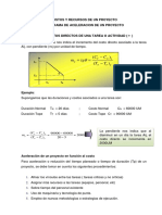 Aceleración de Un PROYECTO