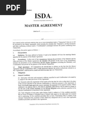 1992 ISDA Master Agreement