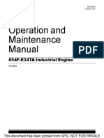 Operation and Maintenance Manual: 854F-E34TA Industrial Engine
