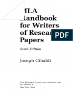 MLA Handbook For Writers of Research Papers: Joseph Gibaldi
