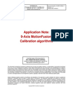 AppNote - 9-Axis MotionFusion and Calibration Algorithms PDF