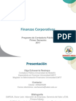Finanzas Corporativas Slides Clases 2017011 PDF