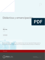 Uba - Ffyl - T - 2000 - Se - Rúa Didactica y Emancipacion PDF