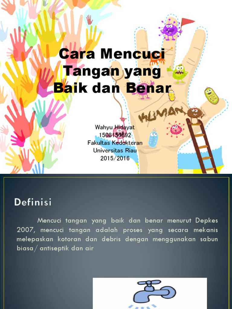 Poster Cara Mencuci Tangan Yang Baik Dan Benar - Bagi Hal Baik