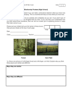 Biodiversity Posttest (High School)